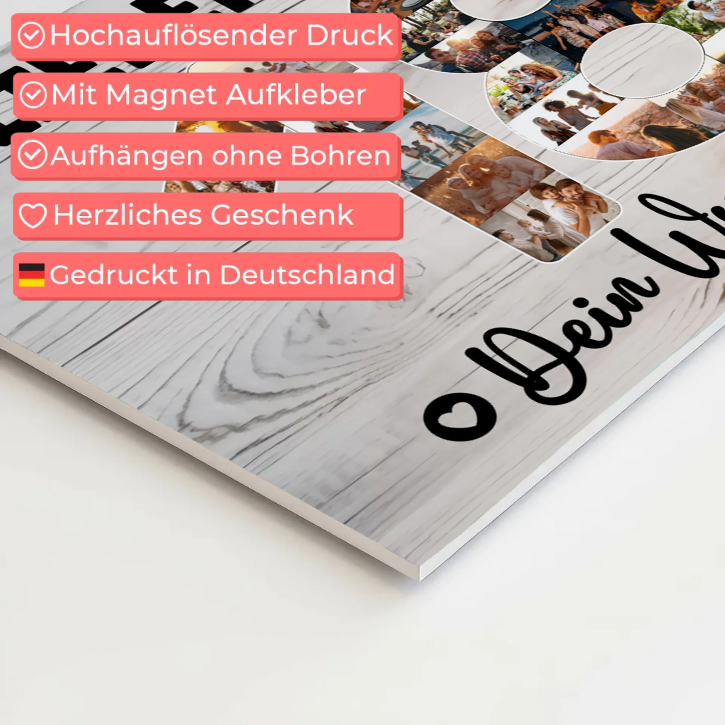 Magnet Poster mit Wunschtext 18 Geburtstag Sohn