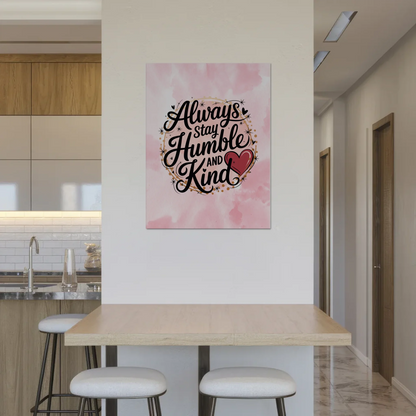 Magnet Poster Spruch Always Stay Humble and Kind