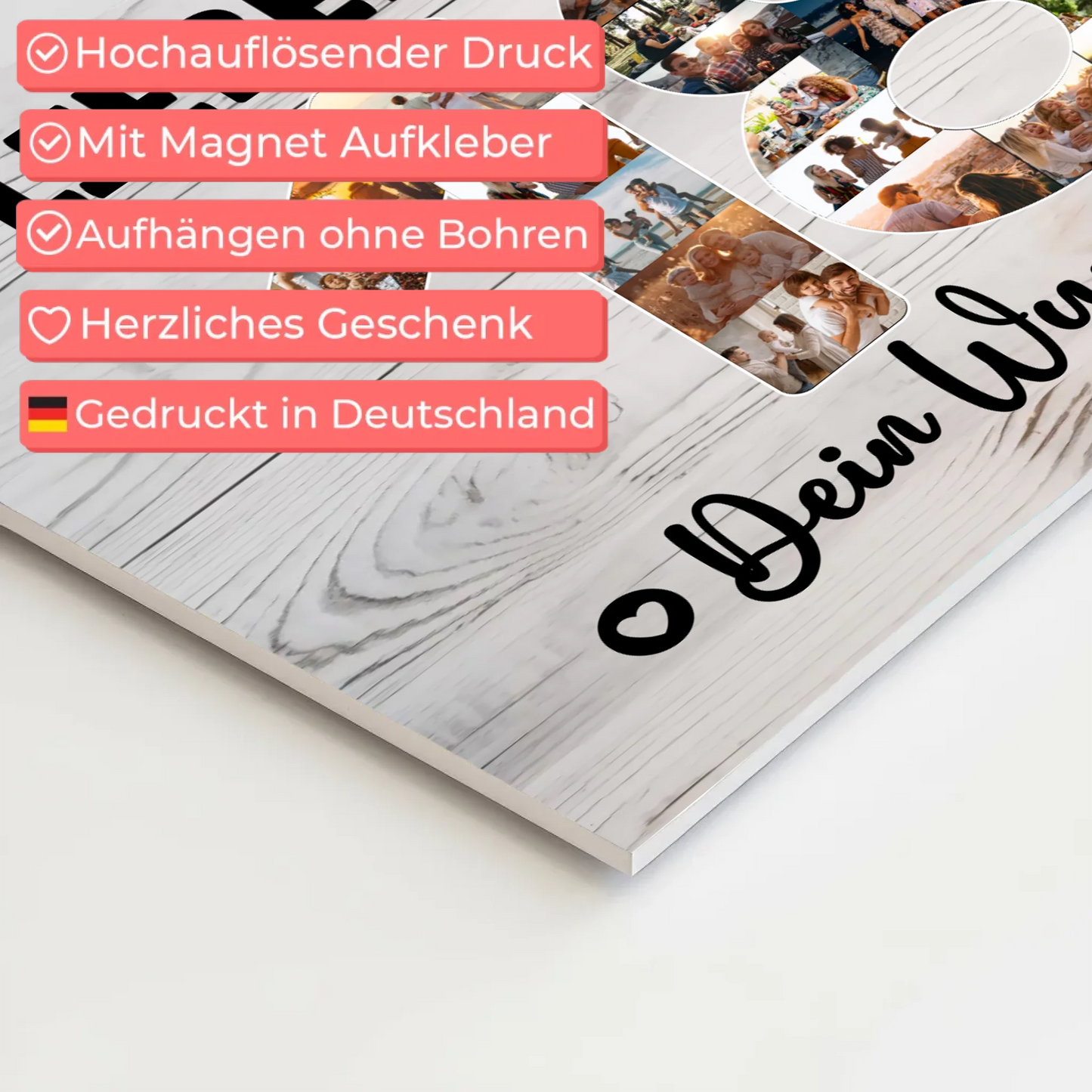 Magnet Poster mit Wunschtext 18 Geburtstag Sohn