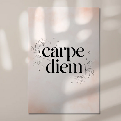 Magnet Poster mit Spruch Carpe Diem personalisiert