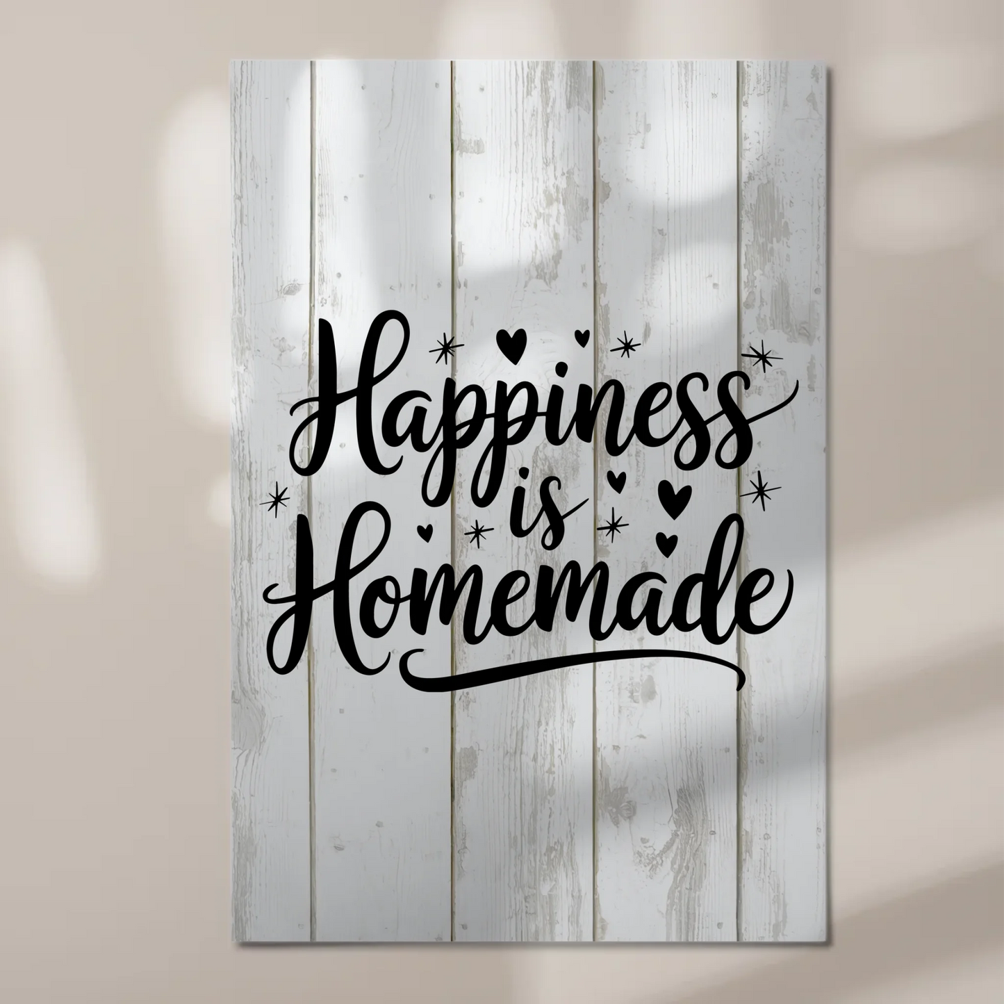Happiness is Homemade Spruch Fotoboard Magnet Wandbild