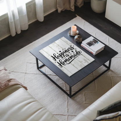 Happiness is Homemade Spruch Fotoboard Magnet Wandbild