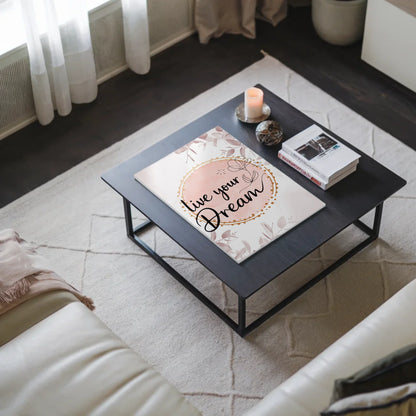 Magnet Poster mit Spruch Live your dream personalisiert Fotoboard