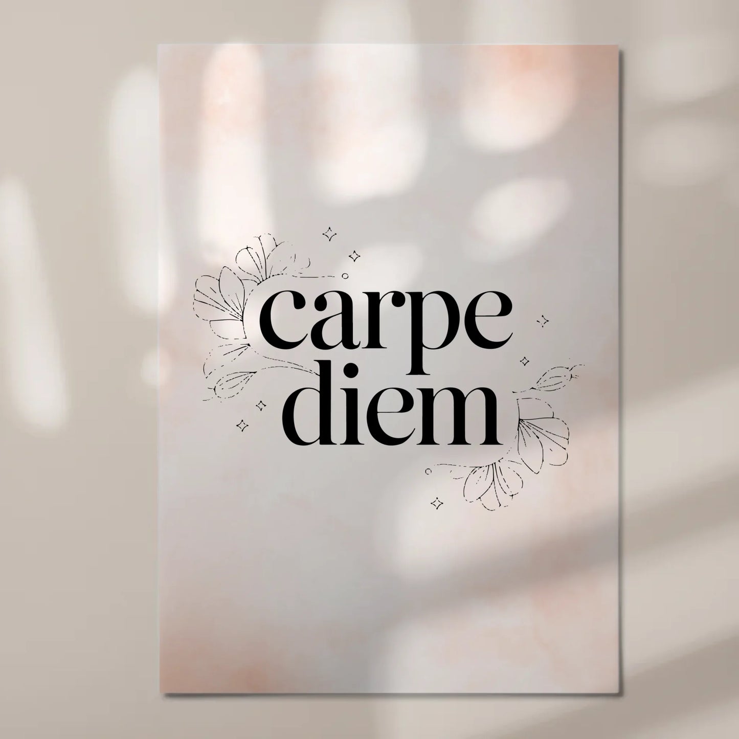 Magnet Poster mit Spruch Carpe Diem personalisiert
