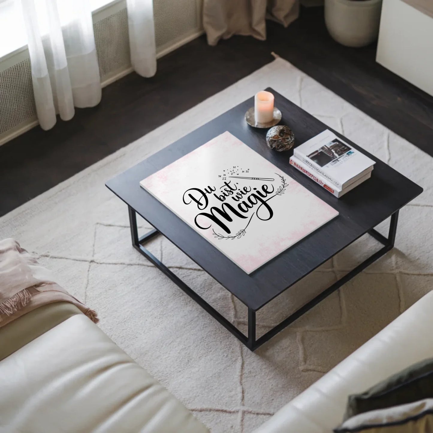 Magnet Poster mit Spruch Du bist wie Magie Geschenk