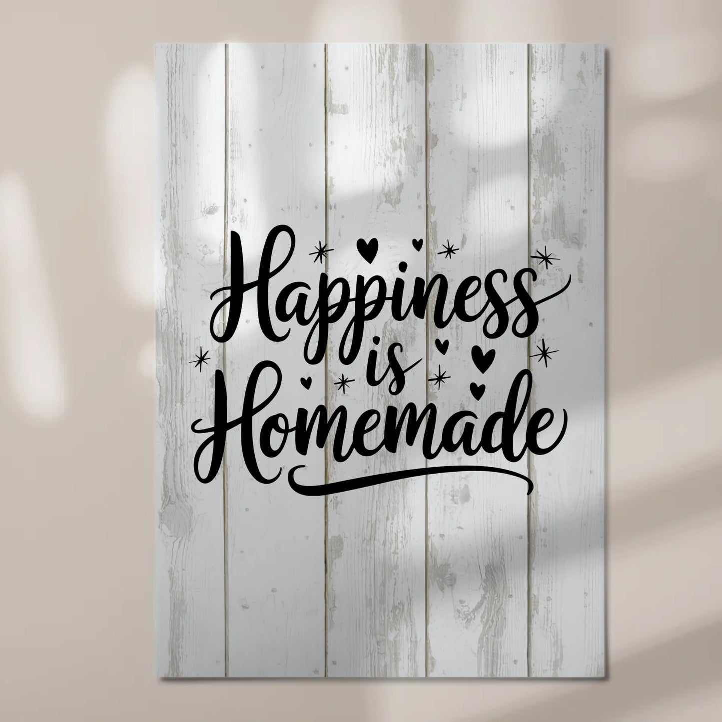 Happiness is Homemade Spruch Fotoboard Magnet Wandbild