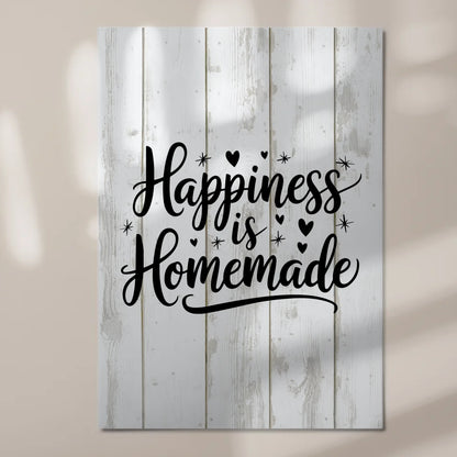 Happiness is Homemade Spruch Fotoboard Magnet Wandbild