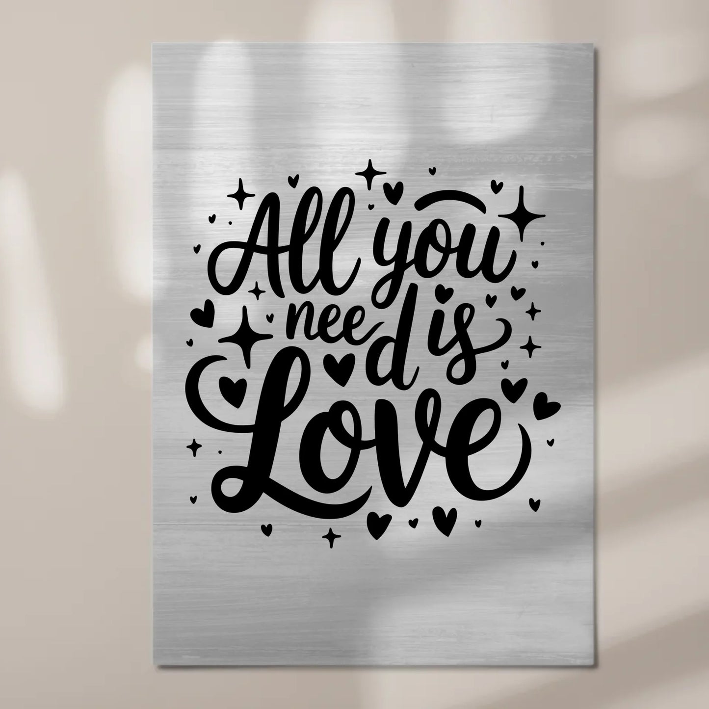 Sprüche Poster Magentisch All You Need Is Love Geschenk