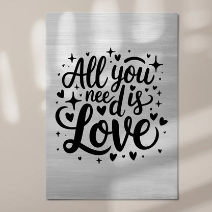Sprüche Poster Magentisch All You Need Is Love Geschenk