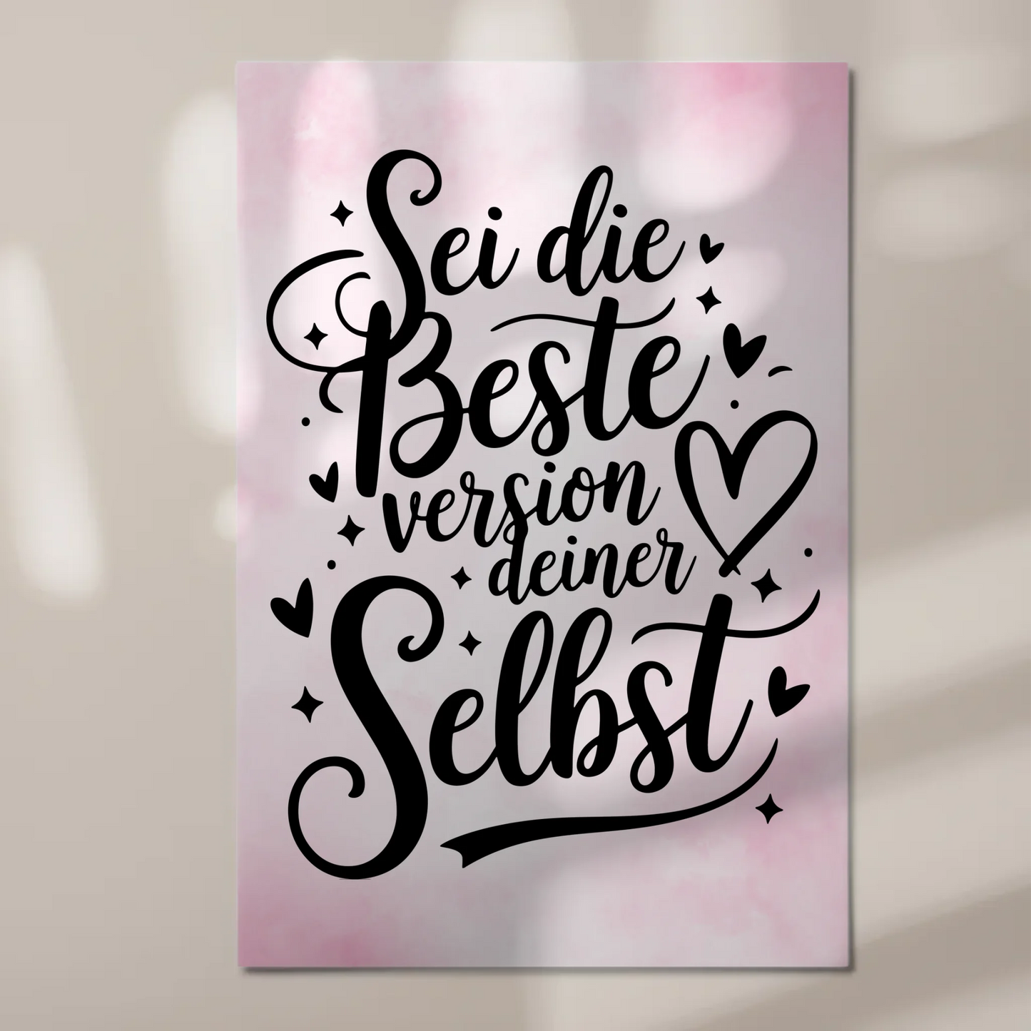 Magnet Poster Spruch Sei die beste Version deiner selbst