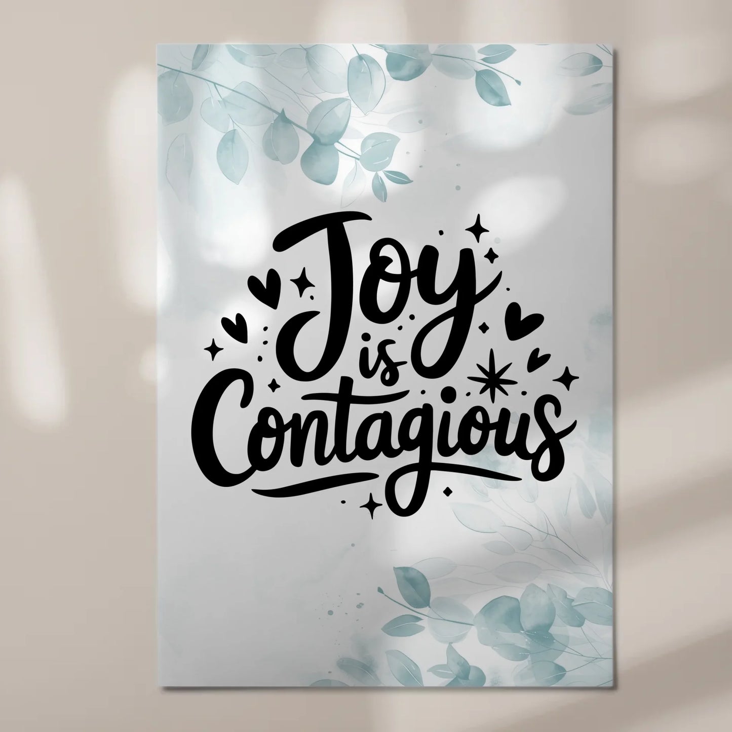Magnet Poster Spruch Joy is Contagious personalisiert