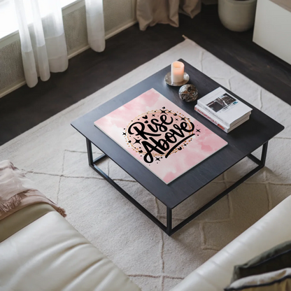 Magnet Poster mit Spruch Rise Above personalisiert