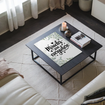 Magnet Poster mit Spruch Miracles are everywhere