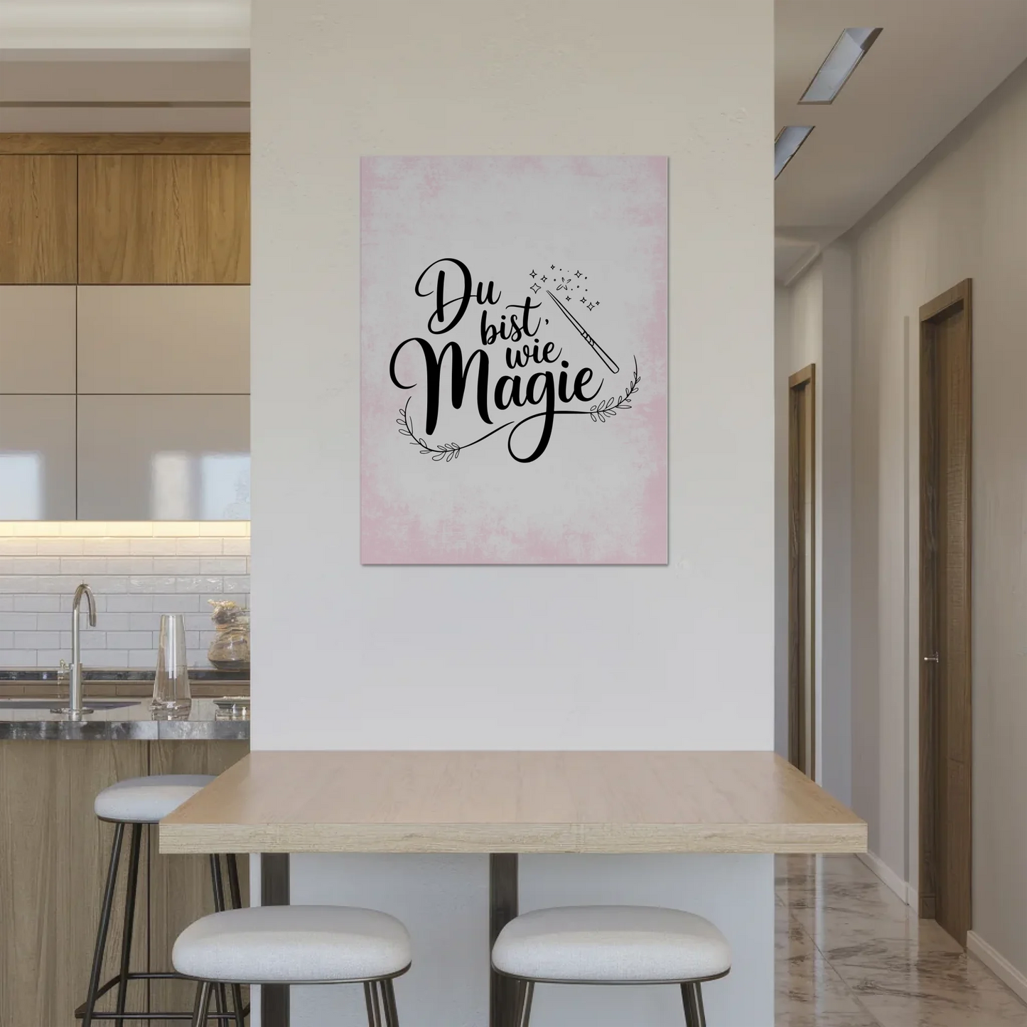 Magnet Poster mit Spruch Du bist wie Magie Geschenk