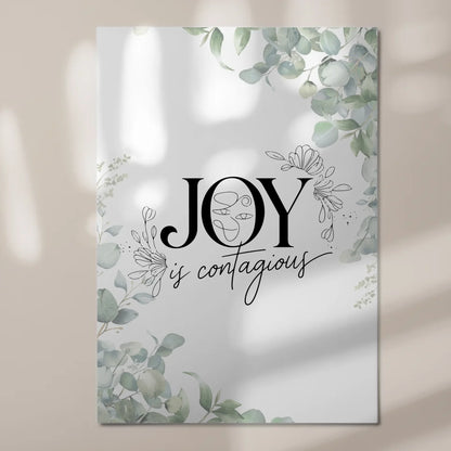 Magnet Poster Spruch Joy is Contagious Geschenkidee