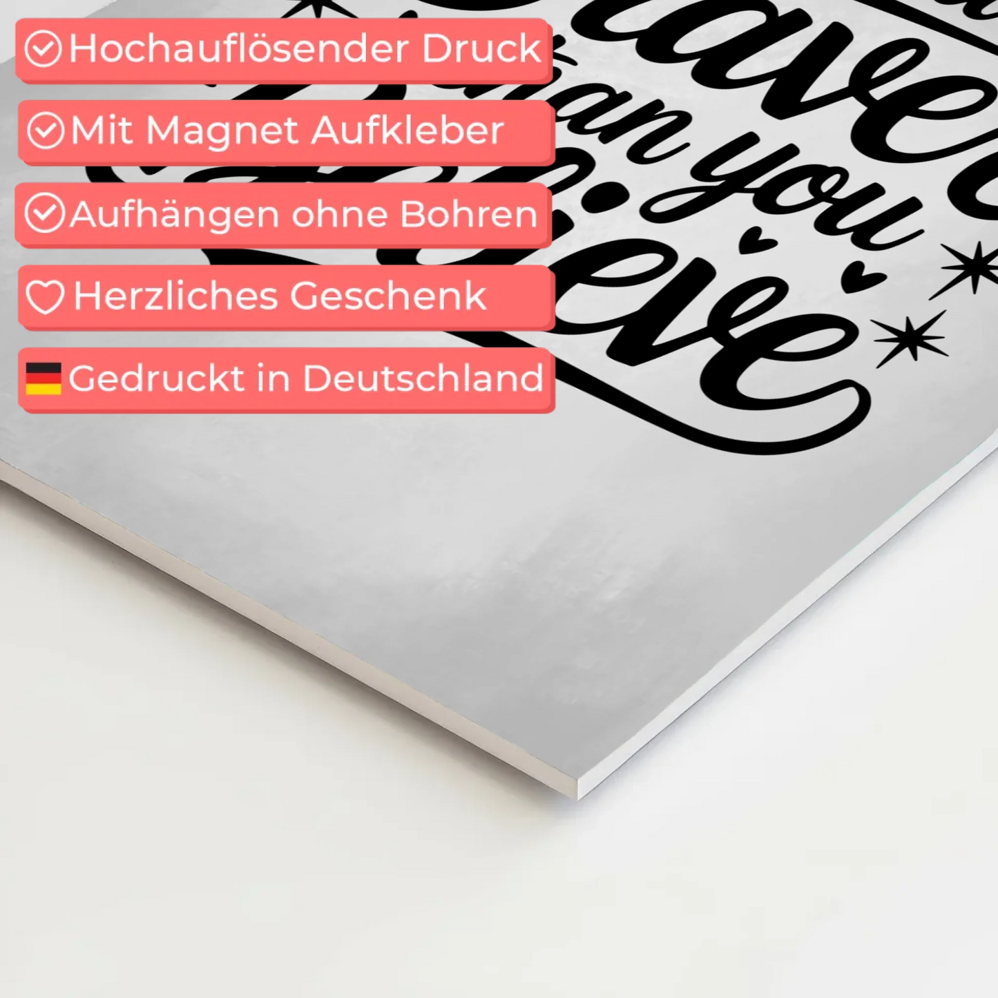 Magnet Poster Spruch You are braver than you believe