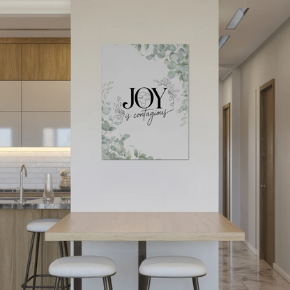 Magnet Poster Spruch Joy is Contagious Geschenkidee