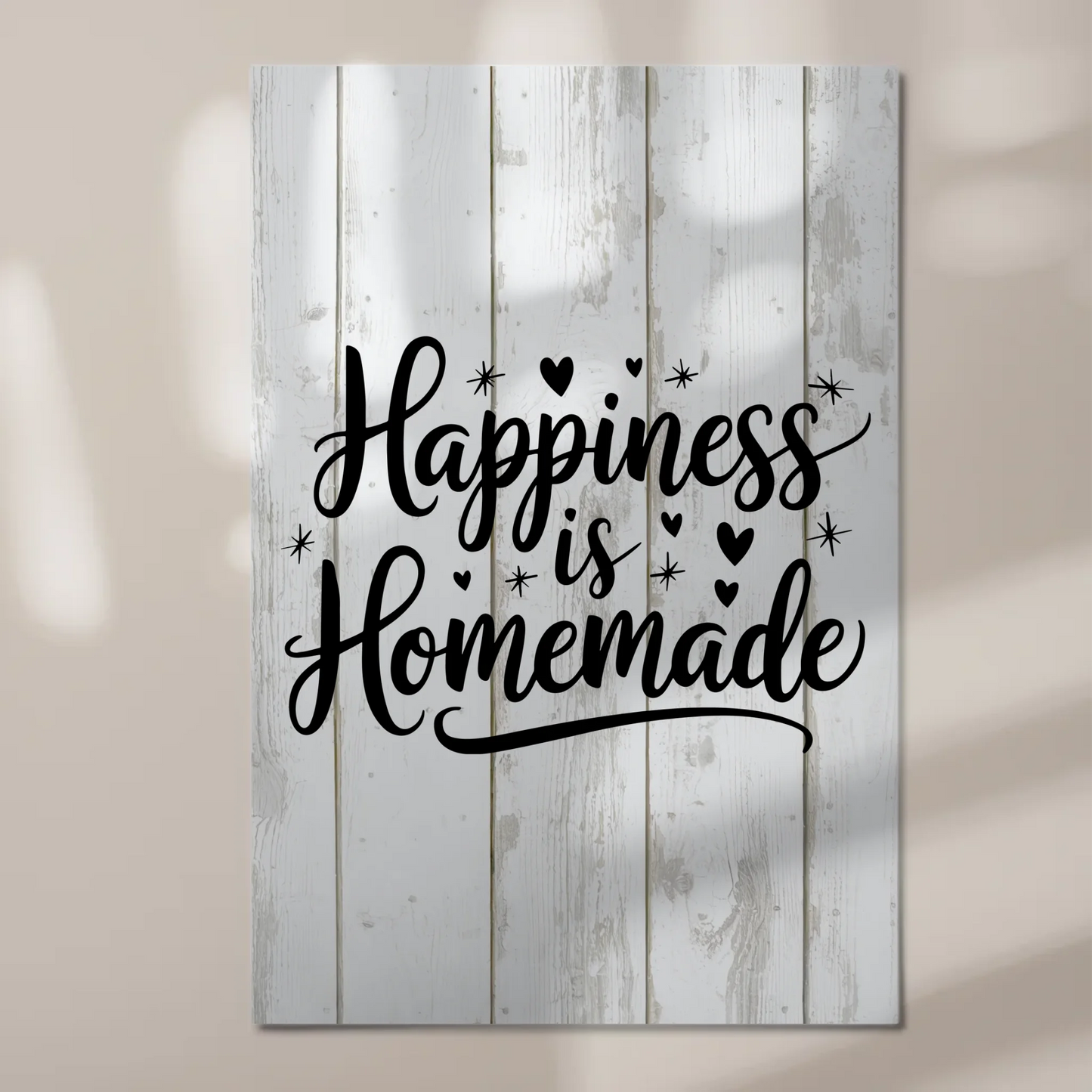 Happiness is Homemade Spruch Fotoboard Magnet Wandbild