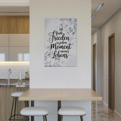 Magnet Poster mit Spruch Affirmation Positiv Frieden Leben