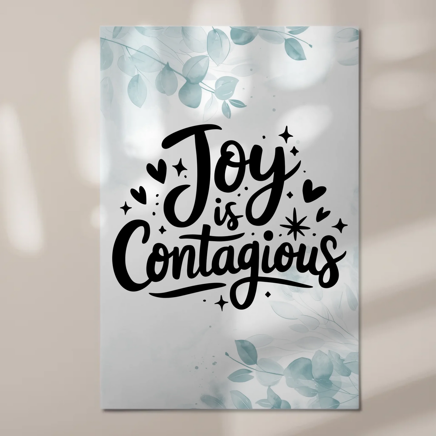 Magnet Poster Spruch Joy is Contagious personalisiert