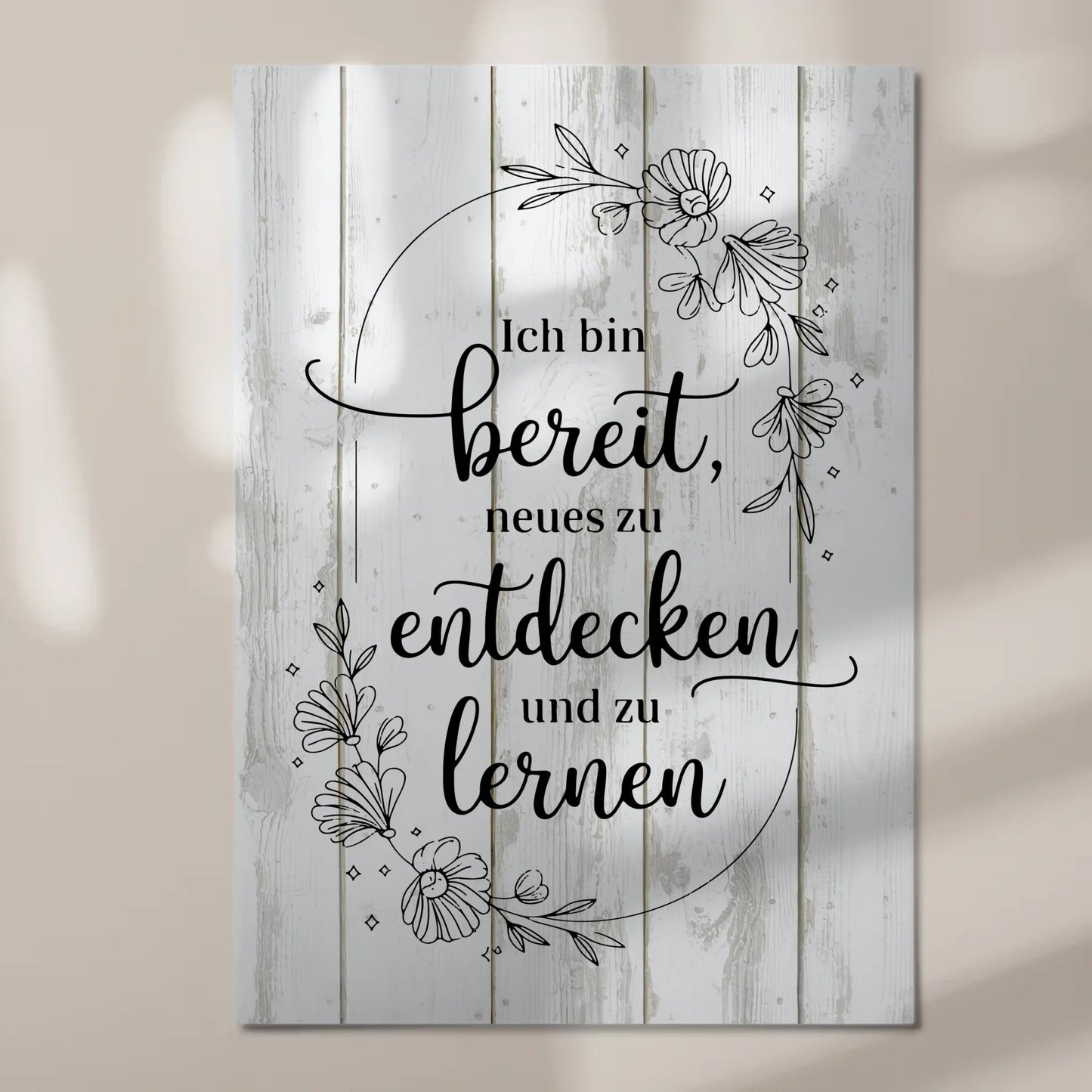 Spruch Affirmation Magnet Wandbild Positiv Neues Lernen