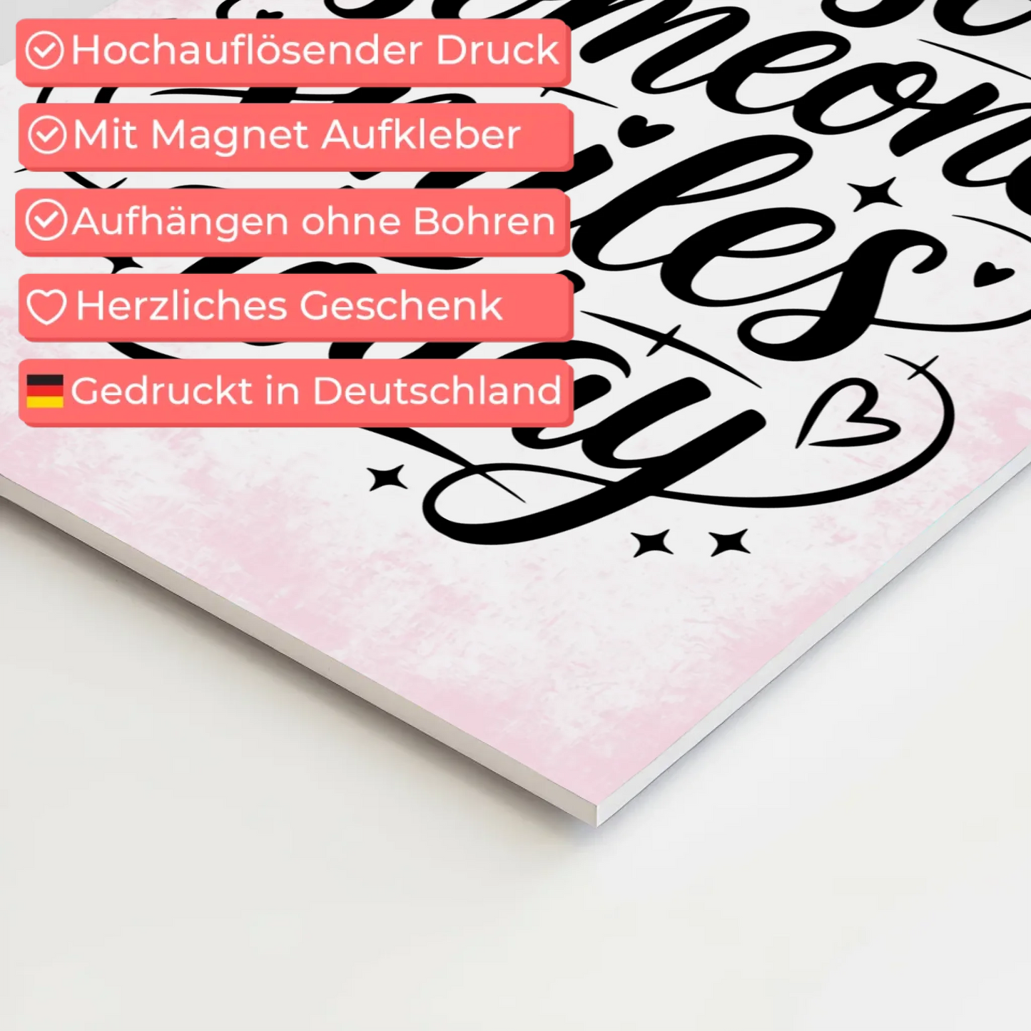 Sprüche Poster Magentisch Be the Reason Someone Smiles