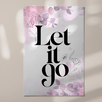 Magnet Poster mit Spruch Let it go personalisiert