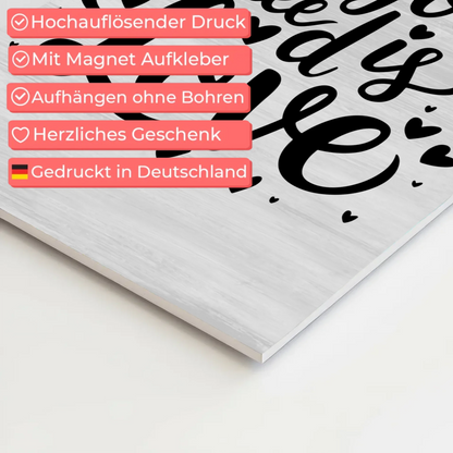 Sprüche Poster Magentisch All You Need Is Love Geschenk