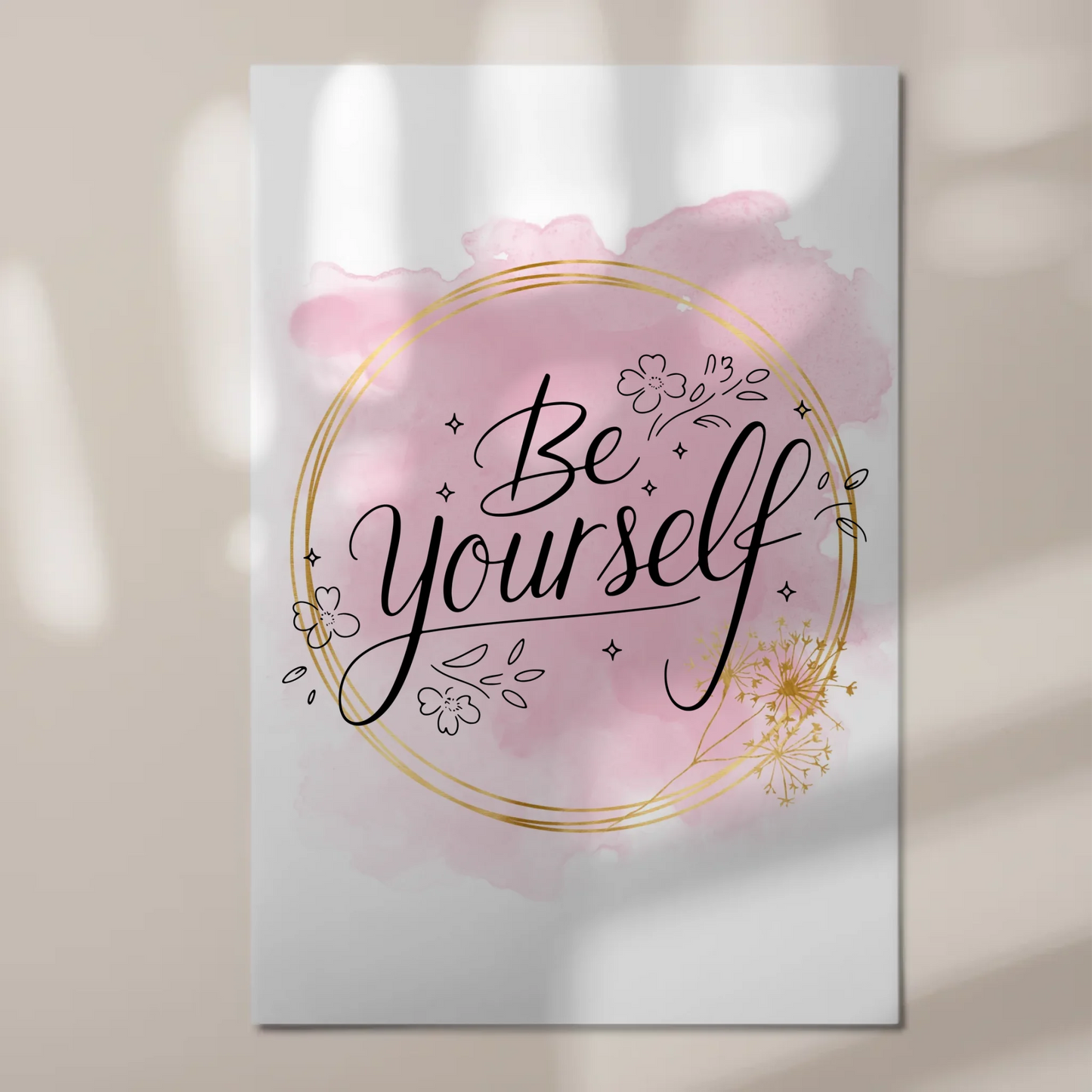 Spruch Fotoboard Magnet Wandbild Be Yourself Geschenk