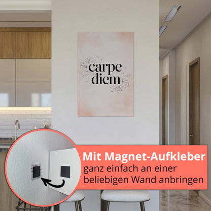 Magnet Poster mit Spruch Carpe Diem personalisiert