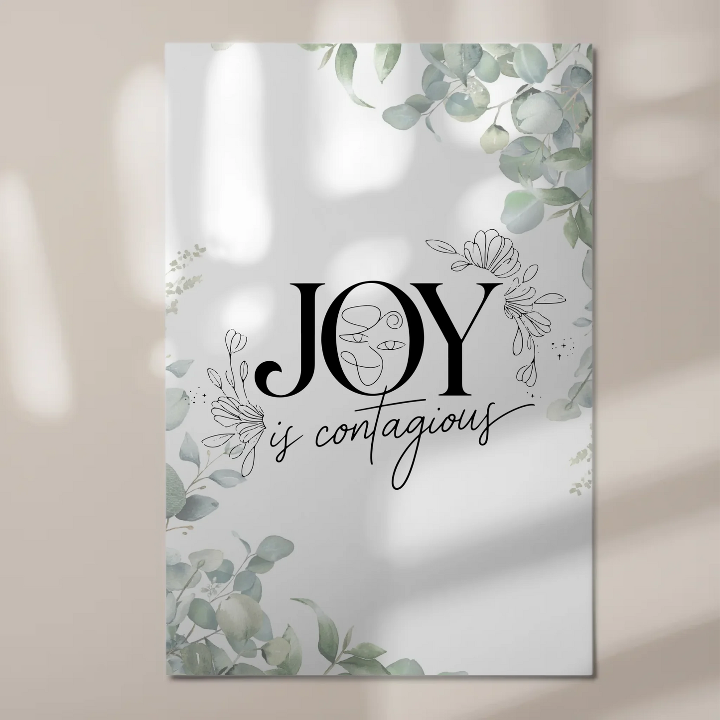 Magnet Poster Spruch Joy is Contagious Geschenkidee