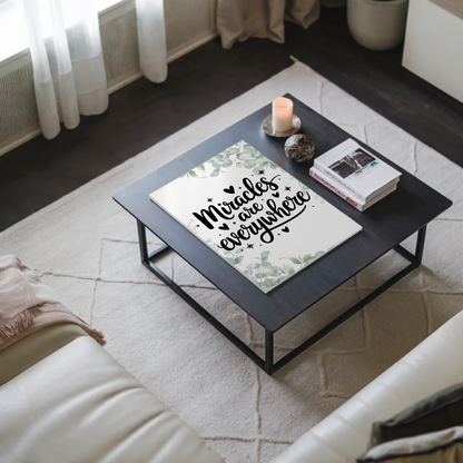 Magnet Poster mit Spruch Miracles are everywhere