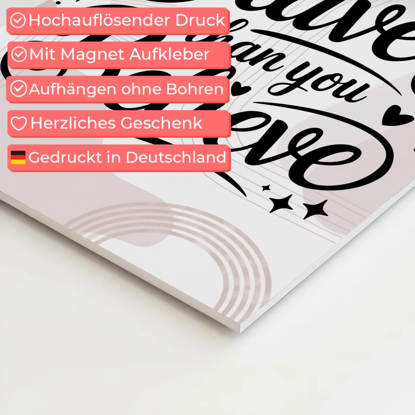 Sprüche Poster Magentisch You Are Braver als Geschenk