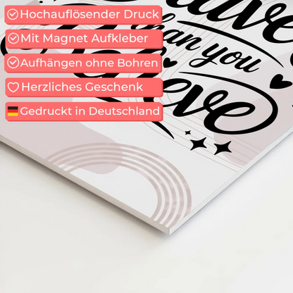 Sprüche Poster Magentisch You Are Braver als Geschenk