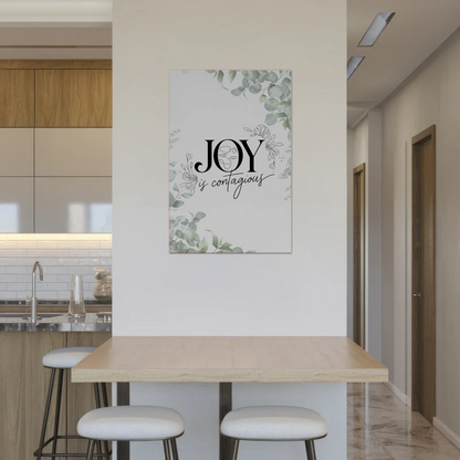 Magnet Poster Spruch Joy is Contagious Geschenkidee