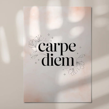 Magnet Poster mit Spruch Carpe Diem personalisiert
