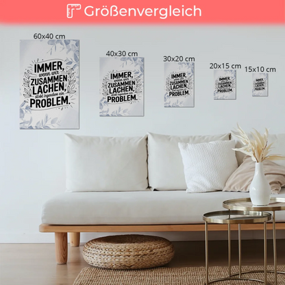 Magnet Poster mit Spruch Immer wenn wir zusammen lachen