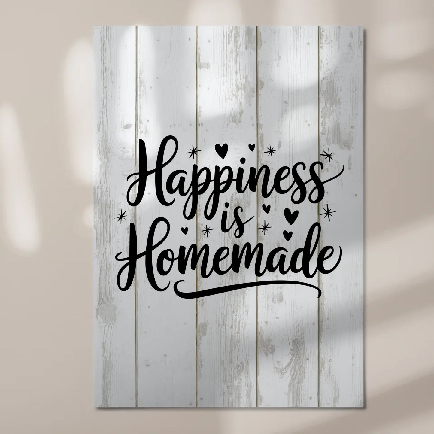 Happiness is Homemade Spruch Fotoboard Magnet Wandbild
