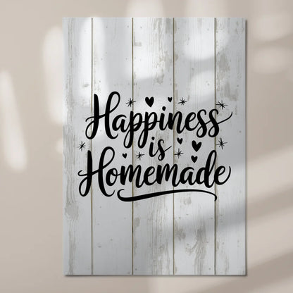 Happiness is Homemade Spruch Fotoboard Magnet Wandbild