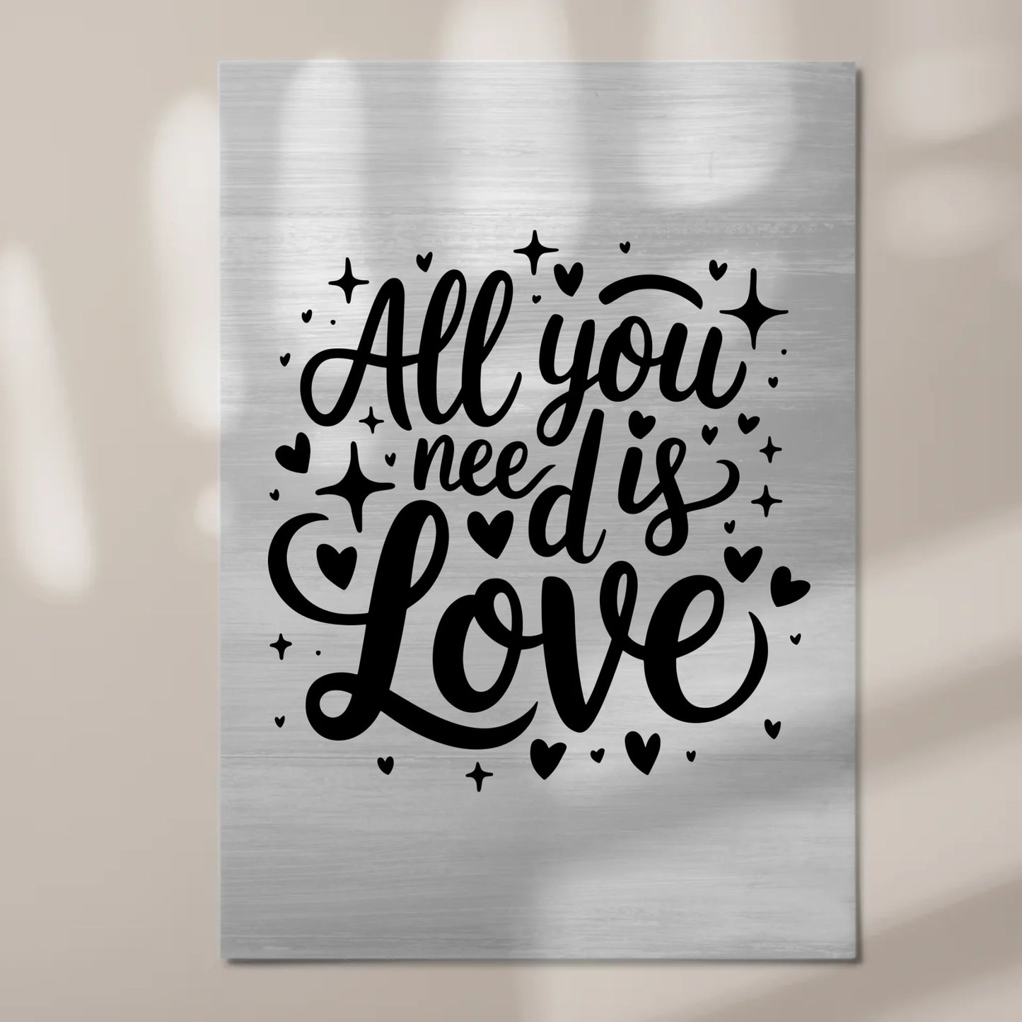 Sprüche Poster Magentisch All You Need Is Love Geschenk