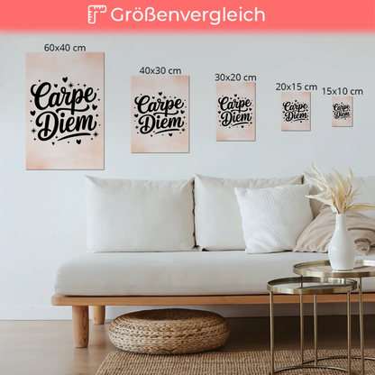 Carpe Diem Sprüche Poster Magentisch Personalisiert