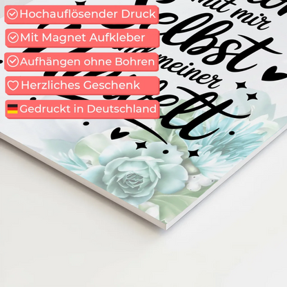 Affirmation Magnet Wandbild Ich bin in Harmonie Poster Fotoboard