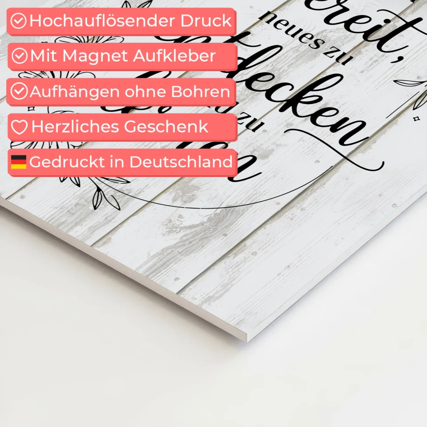 Spruch Affirmation Magnet Wandbild Positiv Neues Lernen