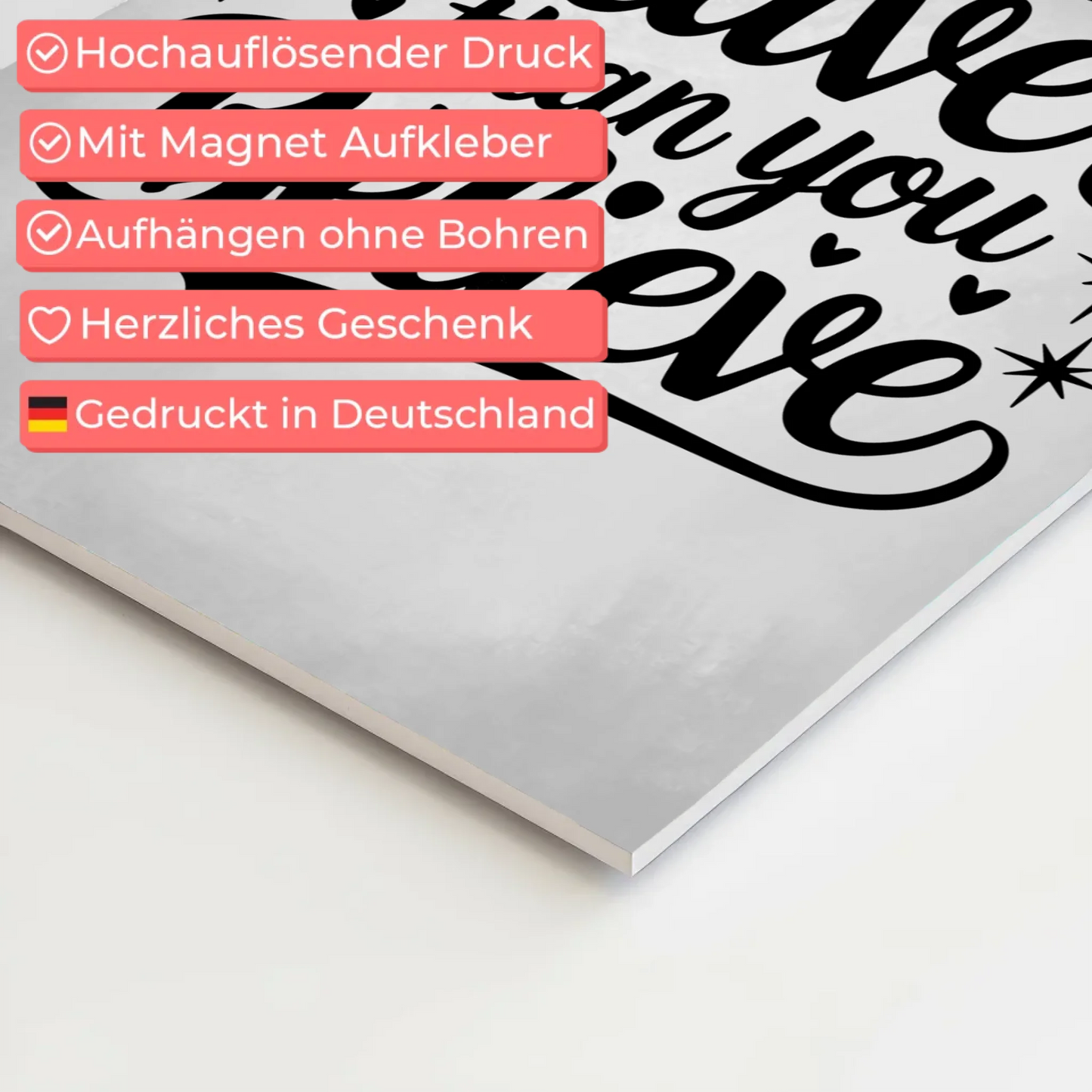 Magnet Poster Spruch You are braver than you believe