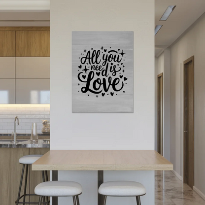 Sprüche Poster Magentisch All You Need Is Love Geschenk