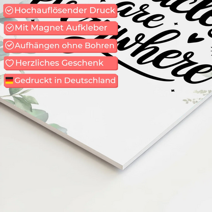 Magnet Poster mit Spruch Miracles are everywhere