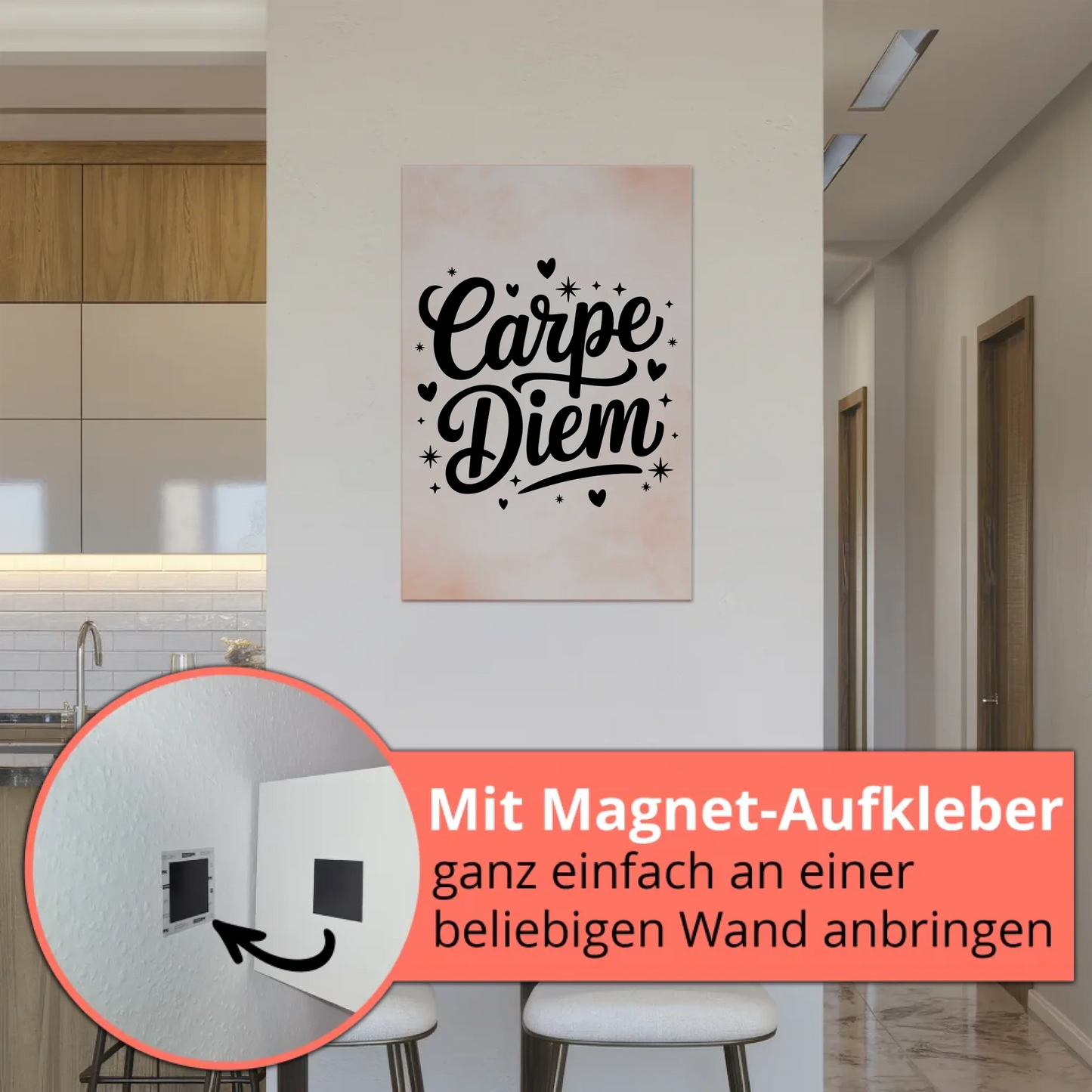 Carpe Diem Sprüche Poster Magentisch Personalisiert