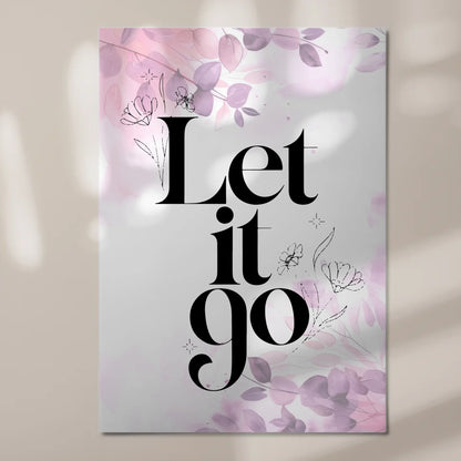 Magnet Poster mit Spruch Let it go personalisiert