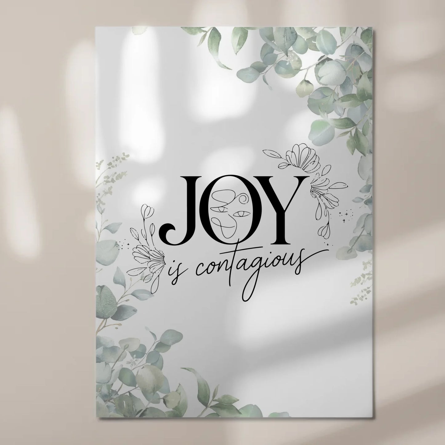 Magnet Poster Spruch Joy is Contagious Geschenkidee