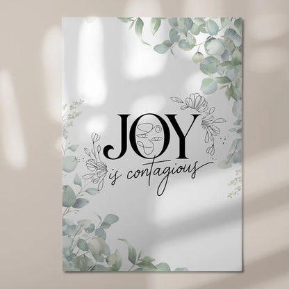 Magnet Poster Spruch Joy is Contagious Geschenkidee
